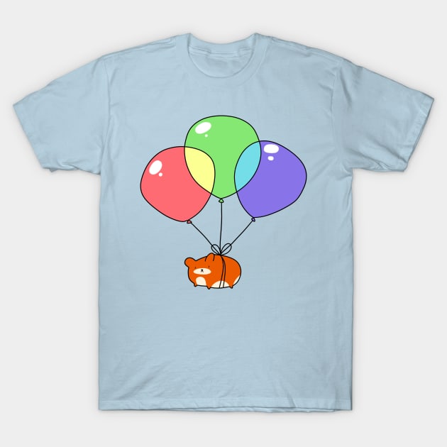 Balloon Hamster T-Shirt by saradaboru